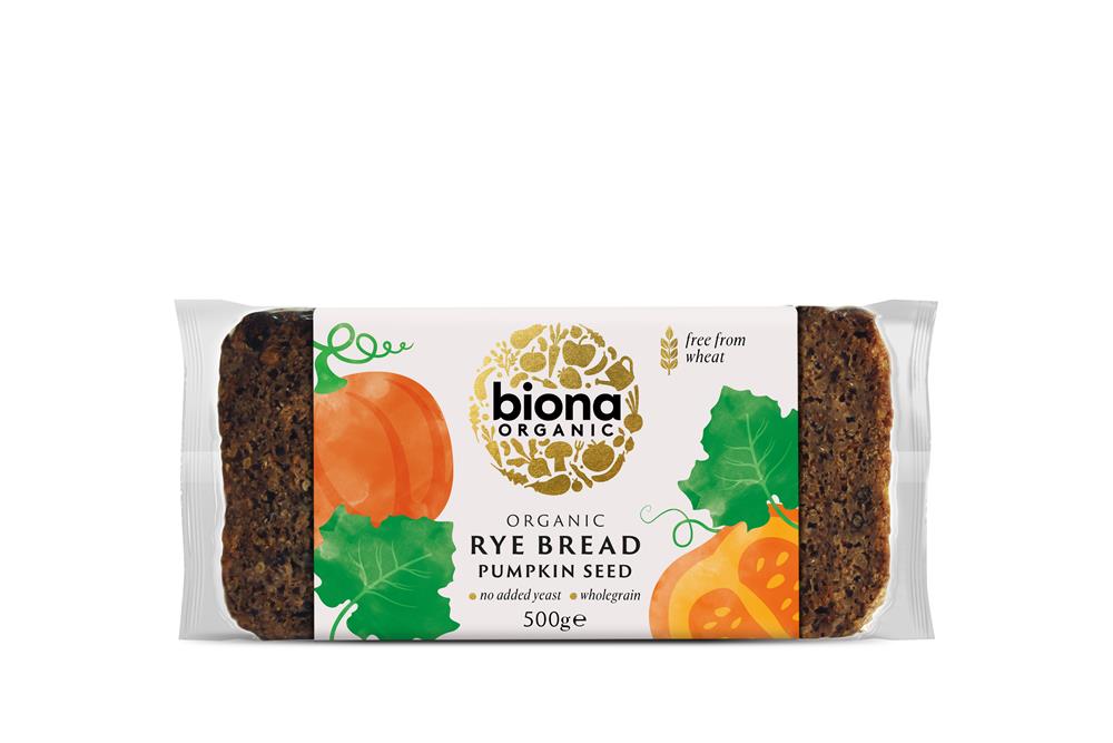 Biona Rye Bread Pumpkin Seed 500g